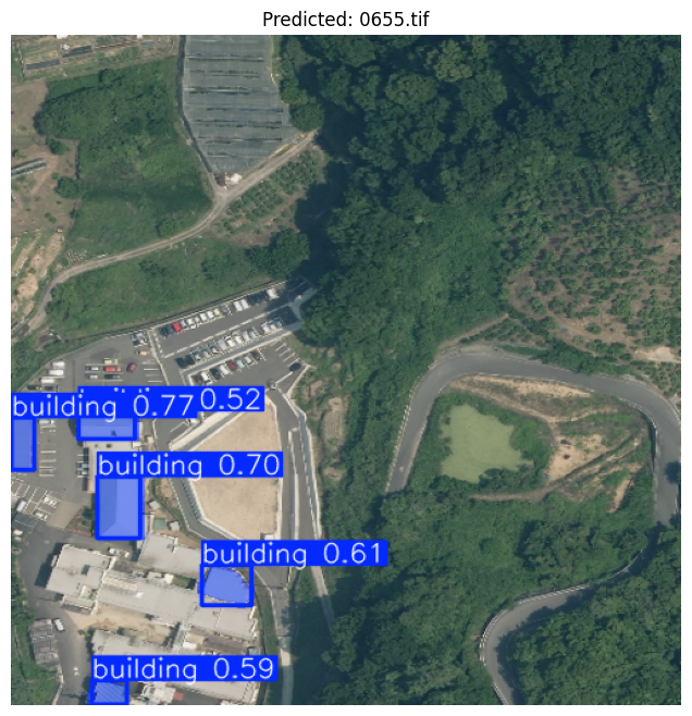 Example building footprint extraction result